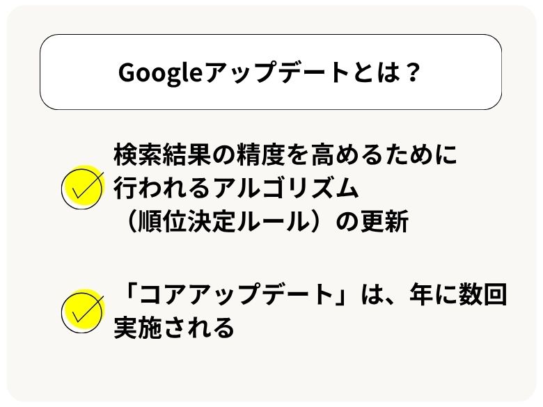 Googleアップデートとは?